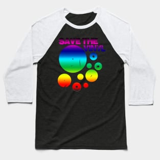 Save The Vinyl, colored Baseball T-Shirt